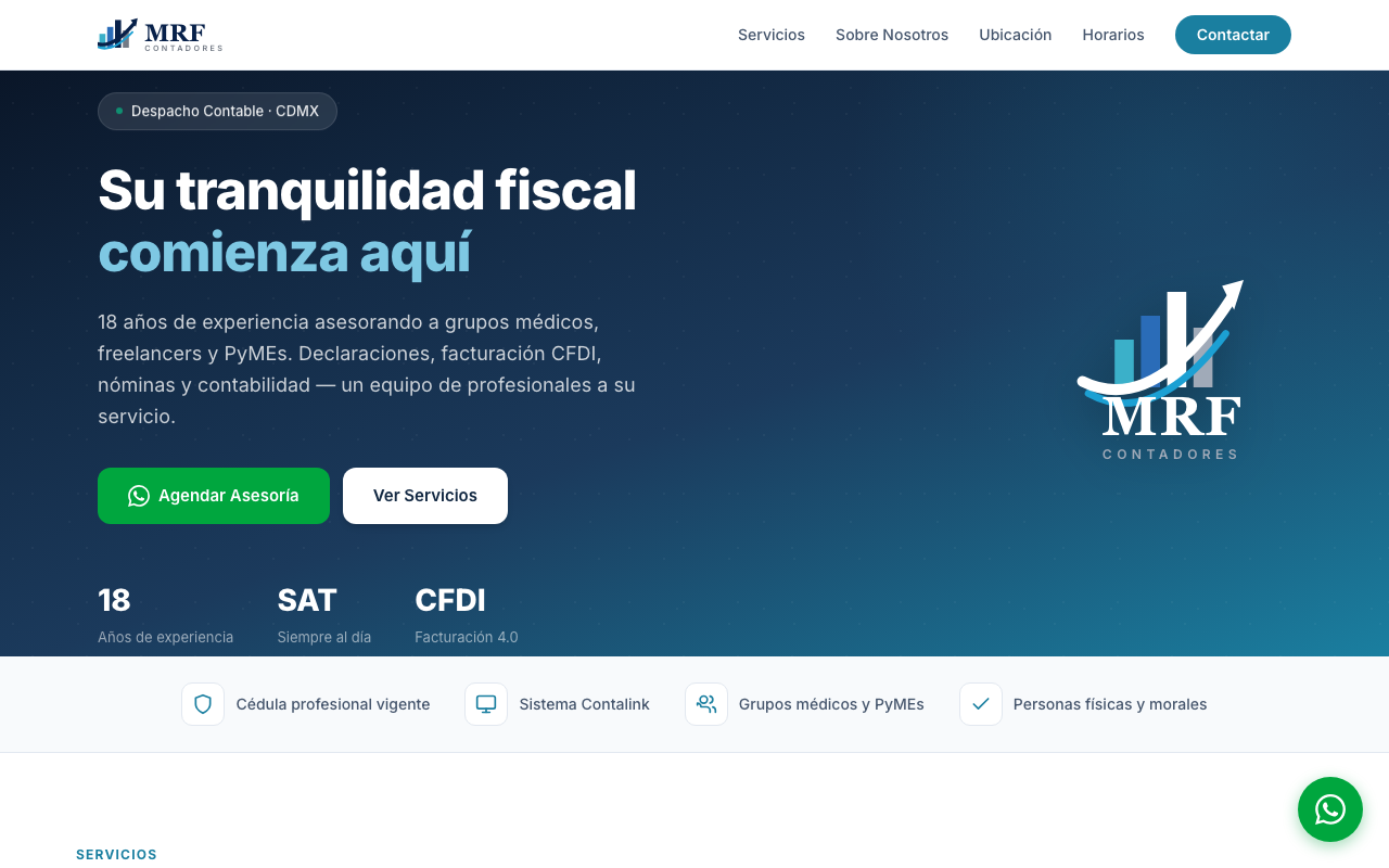 Sitio web de Contadores