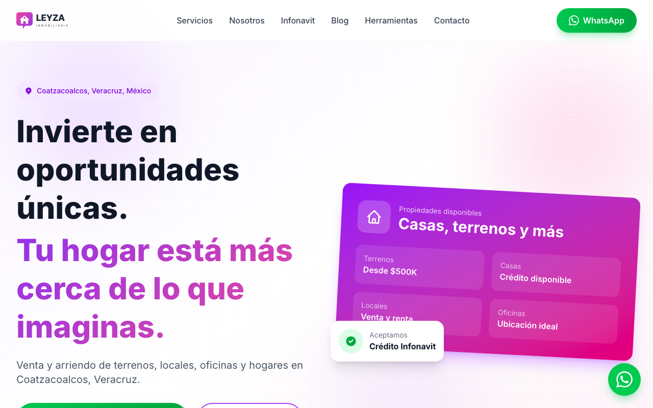 Sitio web de Inmobiliaria